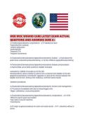 WEB WOC WOUND CARE LATEST EXAM ACTUAL QUESTIONS AND ANSWERS SURE A&period;pdf