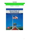 TEST BANK for Essentials of Accounting for Governmental and Not-for-Profit Organizations 15 edition Paul Copley All Chapters 1 to 14 Covered