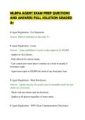 MLBPA AGENT EXAM PREP QUESTIONS&NewLine;AND ANSWERS FULL SOLUTION GRADED&NewLine;A&plus;