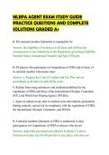 MLBPA AGENT EXAM STUDY GUIDE&NewLine;PRACTICE QUESTIONS AND COMPLETE&NewLine;SOLUTIONS GRADED A&plus;&NewLine;