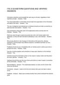 ITIS 3130 MIDTERM QUESTIONS AND VERIFIED ANSWERS