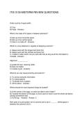 ITIS 3130 MIDTERM REVIEW QUESTIONS