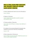 MSN 612 FINAL EXAM PREP QUESTIONS&NewLine;AND ANSWERS COMPLETE ANSWER&NewLine;GUIDE EXPERT VERIFIED