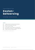 Management Controle & Kostenbeheersing