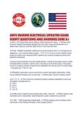 ABYC MARINE ELECTRICAL UPDATED EXAM SCRIPT QUESTIONS AND ANSWERS SURE A&period;pdf