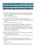 USMC RISK MANAGEMENT PVT-LCPL POST&NewLine;COMPREHENSIVE STUDY GUIDE 2026 FULL&NewLine;QUESTIONS AND SOLUTIONS GRADED A&plus;