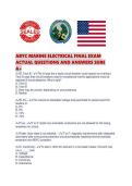 ABYC MARINE ELECTRICAL FINAL EXAM ACTUAL QUESTIONS AND ANSWERS SURE A&period;pdf