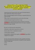 HCR 240 FINAL ACTUAL 2026 EXAM WITH&NewLine;100&plus;QUESTIONS AND ANSWERS PRACTICE QUESTIONS&NewLine;WITH SOLUTIONS NEWEST &vert; ALREADY GRADED A&plus;&vert;&NewLine;NEWEST 2026&sol;2027