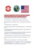 NEVADA SECRETARY OF STATE NOTARY REVIEW EXAM QUESTIONS AND ANSWERS SURE A&period;pdf