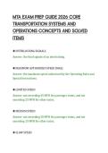MTA EXAM PREP GUIDE 2026 CORE&NewLine;TRANSPORTATION SYSTEMS AND&NewLine;OPERATIONS CONCEPTS AND SOLVED&NewLine;ITEMS&NewLine;