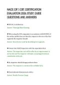 NACE CIP 1 CBT CERTIFICATION&NewLine;EVALUATION 2026 STUDY GUIDE&NewLine;QUESTIONS AND ANSWERS