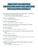 USMLE STEP 2 CK HIGH-YIELD&NewLine;CERTIFICATION SCRIPT 2026 QUESTIONS&NewLine;WITH SOLUTIONS GRADED A&plus;