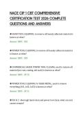 NACE CIP 1 CBT COMPREHENSIVE&NewLine;CERTIFICATION TEST 2026 COMPLETE&NewLine;QUESTIONS AND ANSWERS&NewLine;