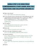 USMLE STEP 2 CK HIGH-YIELD&NewLine;COMPREHENSIVE STUDY GUIDE 2026 FULL&NewLine;QUESTIONS AND SOLUTIONS GRADED A&plus;