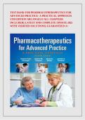  Test Bank for Pharmacotherapeutics for Advanced Practice&colon; A Practical Approach&comma; 5th Edition by Arcangelo &vert; All Chapters Included &vert; Latest 2025 Update