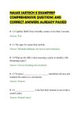 NASAR SARTECH II EXAMPREP&NewLine;COMPREHENSIVE QUESTIONS AND&NewLine;CORRECT ANSWERS ALREADY PASSED&NewLine;