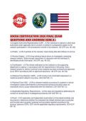 SOCRA CERTIFICATION 2026 FINAL EXAM QUESTIONS AND ANSWERS SURE A&period;pdf