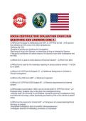 SOCRA CERTIFICATION EVALUATION EXAM 2026 QUESTIONS AND ANSWERS SURE A&period;pdf
