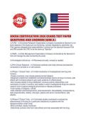 SOCRA CERTIFICATION 2026 EXAMS TEST PAPER QUESTIONS AND ANSWERS SURE A&period;pdf