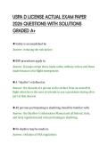 USPA D LICENSE ACTUAL EXAM PAPER&NewLine;2026 QUESTIONS WITH SOLUTIONS&NewLine;GRADED A&plus;