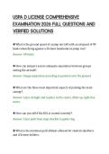 USPA D LICENSE COMPREHENSIVE&NewLine;EXAMINATION 2026 FULL QUESTIONS AND&NewLine;VERIFIED SOLUTIONS