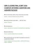 USPA D LICENSE FINAL SCRIPT 2026&NewLine;COMPLETE SKYDIVING QUESTIONS AND&NewLine;ANSWERS PACKAGE