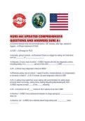 NURS 663 UPDATED COMPREHENSIVE QUESTIONS AND ANSWERS SURE A&period;pdf