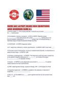 NURS 663 LATEST EXAM 2026 QUESTIONS AND ANSWERS SURE A&period;pdf