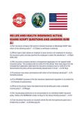 MS LIFE AND HEALTH INSURANCE ACTUAL EXAMS SCRIPT QUESTIONS AND ANSWERS SURE A&period;pdf