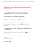 Bio 103 Final Exam questions and answers Graded A&plus;&vert;&NewLine;latest update&NewLine;Put the Living Organism Classes in order from broadest to narrowest&period; -&NewLine;Domain&comma; Kingdom&comma; Phylum&comma; Class&comma; Order&comma; Family&comma; Genus&comma; Species&NewLine;What living organisms have backbones&quest; -Vertebrates&NewLine;