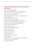 Bio 103 Final Exam questions and answers Graded A&plus;&vert;&NewLine;latest update&NewLine;What is a semi-permeable membrane&quest;&NewLine;A membrane that allows some substances to pass but blocks others&period;&NewLine;Which molecules cross a semi-permeable membrane easily&quest;&NewLine;Small&comma; nonpolar molecules l