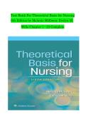TEST BANK FOR THEORETICAL BASIS FOR NURSING 6TH EDITION BY MELANIE MCEWEN AND EVELYN M&period; WILLS &vert; COMPLETE CHAPTERS 1&ndash;23 &vert; QUESTIONS WITH ANSWERS AND RATIONALES