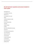 Bio 103 Lab Exam 2 questions and answers Graded A&plus;&vert;&NewLine;latest update&NewLine;Monohybrid cross&NewLine;Cross between two traits&NewLine;Dihybrid cross&NewLine;Cross between four traits&NewLine;Alleles&NewLine;Variations the gene can tak