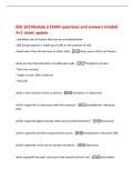 BIO 103 Module 2 EXAM questions and answers Graded&NewLine;A&plus;&vert; latest update&NewLine;1&rpar;smallest unit of matter that can be considered alive&NewLine;2&rpar;all living material is made up of cells or the product of cells&NewLine;3&rpar;cells arise from the division of other cells -three parts o