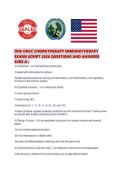 ONS ONCC CHEMOTHERAPY IMMUNOTHERAPY EXAMS SCRIPT 2026 QUESTIONS AND ANSWERS