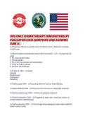 ONS ONCC CHEMOTHERAPY IMMUNOTHERAPY EVALUATION 2026 QUESTIONS AND ANSWERS