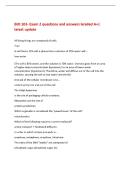 BIO 103- Exam 2 questions and answers Graded A&plus;&vert;&NewLine;latest update&NewLine;All living things are composed of cells&period;&NewLine;True&NewLine;A cell that is 15&percnt; salt is placed into a solution of 70&percnt; water will&period;&period;&period;&NewLine;lose water&NewLine;&lpar;The cell is 85&percnt; water&comma; and the solution is 70&percnt; water&period; Osm