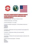 ONS ONCC CHEMOTHERAPY IMMUNOTHERAPY LATEST UPDATED ACTUAL QUESTIONS AND ANSWERS SURE A&period;pdf&NewLine;&NewLine;