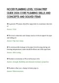 NCCER PLUMBING LEVEL 1 EXAM PREP&NewLine;GUIDE 2026 CORE PLUMBING SKILLS AND&NewLine;CONCEPTS AND SOLVED ITEMS