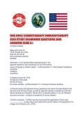 ONS ONCC CHEMOTHERAPY IMMUNOTHERAPY 2026 STUDY EXAMINERS QUESTIONS AND ANSWERS SURE A&period;pdf&NewLine;&NewLine;