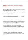 BIO&period;103 EXAM 2 questions and answers Graded A&plus;&vert;&NewLine;latest update&NewLine;Which of the following is a function of the plasma membrane&quest; - Regulation&NewLine;of the passage of material into and out of the cell&NewLine;In Eukaryotic cells&comma; what name is given to the region between t