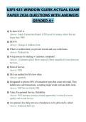 USPS 421 WINDOW CLERK ACTUAL EXAM&NewLine;PAPER 2026 QUESTIONS WITH ANSWERS&NewLine;GRADED A&plus;&NewLine;USPS 421 WINDOW CLERK ACTUAL EXAM&NewLine;PAPER 2026 QUESTIONS WITH ANSWERS&NewLine;GRADED A&plus;&NewLine;