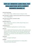 USPS 421 WINDOW CLERK FINAL TEST&NewLine;2026 QUESTIONS WITH CORRECT&NewLine;ANSWERS GRADED A&plus;
