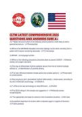 CLTM LATEST COMPREHENSIVE 2026 QUESTIONS AND ANSWERS SURE A&period;pdf
