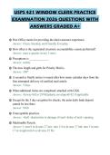 USPS 421 WINDOW CLERK PRACTICE&NewLine;EXAMINATION 2026 QUESTIONS WITH&NewLine;ANSWERS GRADED A&plus;