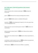 bio 1108 exam 1 &lpar;herrick&rpar; questions and answers&NewLine;Graded A&plus;&NewLine;what are two factors that contribute to phenotype&quest; -genotype and&NewLine;environment&NewLine;species -individuals that are able to exchange genetic material&NewLine;gene pool -all alleles present in individuals of th