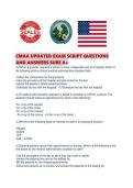 CMAA UPDATED EXAM SCRIPT QUESTIONS AND ANSWERS SURE A&period;pdf