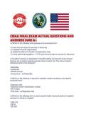 CMAA FINAL EXAM ACTUAL QUESTIONS AND ANSWERS SURE A&period;pdf