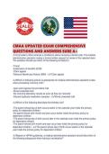 CMAA UPDATED EXAM COMPREHENSIVE QUESTIONS AND ANSWERS SURE A&period;pdf