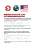 NHA CMAA UPDATED EXAM ACTUAL QUESTIONS AND ANSWERS SURE A&period;pdf